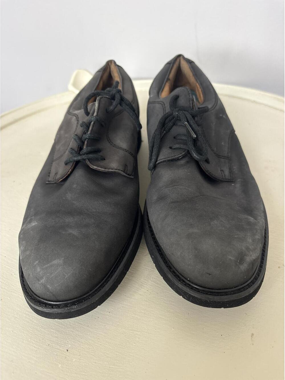 Vintage Men's Black Gray Leather Dress Shoes Size 9.5Easy Spirit